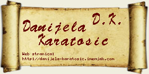 Danijela Karatošić vizit kartica